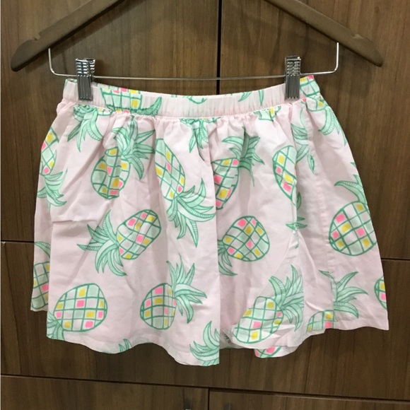 Cute Pink Pineapple Girls Vacation Skirt - Picture 3 of 3